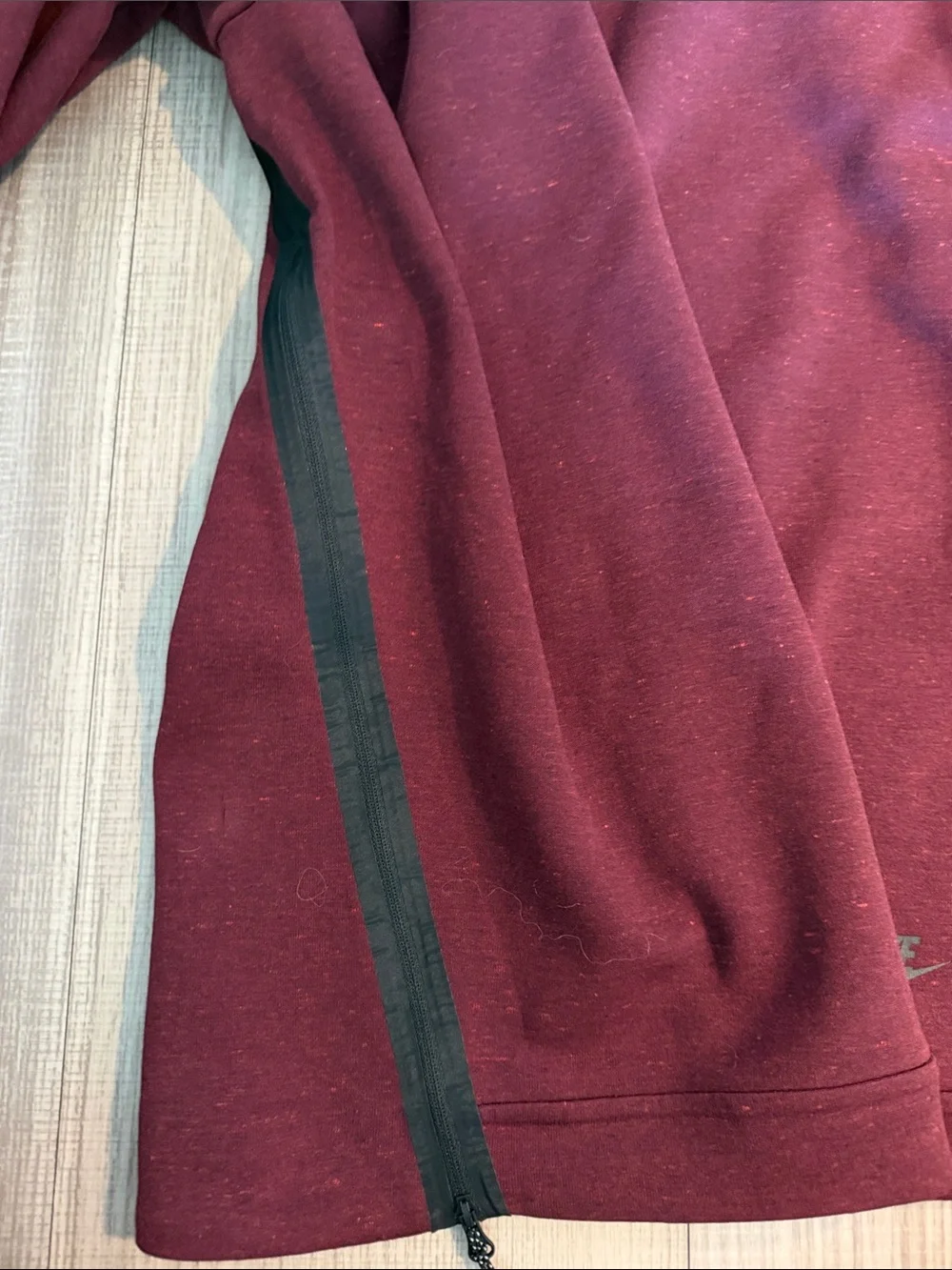 Nike Men's Burgundy Hooded Turtleneck Sweater